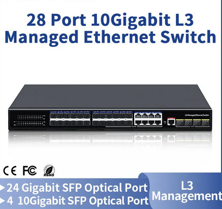 [NG-SWTG342408F] NEXT-GENERATION 28 Port 10G Uplink SFP+ L3 Managed Network Switch